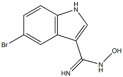 5-BROMO-N-HYDROXYINDOLE-3-CARBOXAMIDINE 结构式