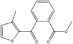 METHYL 2-(3-METHYL-2-THENOYL)BENZOATE 结构式