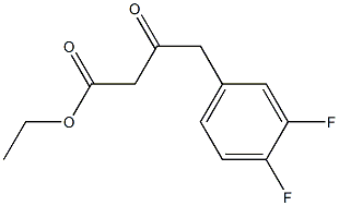 4-(3,4-DIFLUORO-PHENYL)-3-OXO-BUTYRIC ACID ETHYL ESTER 结构式