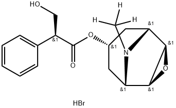 SCOPOLAMINE-D3 HYDROBROMIDE 结构式