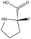 2-FLUORO-L-PROLINE 结构式