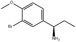(1R)-1-(3-BROMO-4-METHOXYPHENYL)PROPYLAMINE 结构式