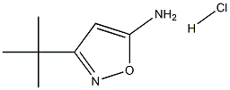 3-TERT-BUTYLISOXAZOL-5-AMINE HYDROCHLORIDE 结构式
