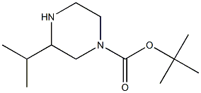 3-ISOPROPYL-PIPERAZINE-1-CARBOXYLIC ACID TERT-BUTYL ESTER 结构式