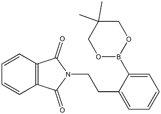 2-[2-[2-(5,5-DIMETHYL-1,3,2-DIOXABORINAN-2-YL)PHENYL]ETHYL]-1H-ISOINDOLE-1,3(2H)-DIONE 结构式