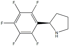 (2R)-2-(2,3,4,5,6-PENTAFLUOROPHENYL)PYRROLIDINE 结构式