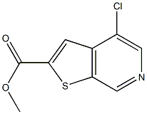4-CHLOROTHIENO[2,3-C]PYRIDINE-2-CARBOXYLIC ACID METHYL ESTER 结构式
