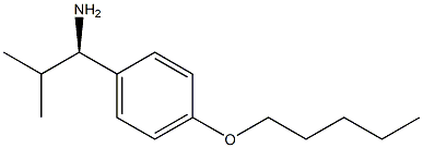 (1R)-2-Methyl-1-(4-pentyloxyphenyl)propylamine 结构式