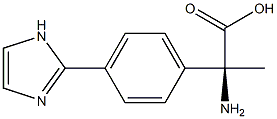 (2S)-2-AMINO-2-(4-IMIDAZOLYLPHENYL)PROPANOIC ACID 结构式