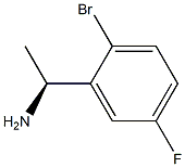 (1S)-1-(2-BROMO-5-FLUOROPHENYL)ETHYLAMINE 结构式