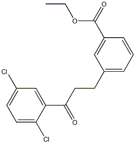 3-(3-CARBOETHOXYPHENYL)-2',5'-DICHLOROPROPIOPHENONE 结构式