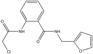 2-[(CHLOROACETYL)AMINO]-N-(2-FURYLMETHYL)BENZAMIDE 结构式