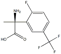 (2S)-2-AMINO-2-[2-FLUORO-5-(TRIFLUOROMETHYL)PHENYL]PROPANOIC ACID 结构式
