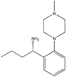 (1S)-1-[2-(4-METHYLPIPERAZINYL)PHENYL]BUTYLAMINE 结构式