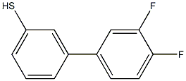 3-(3,4-DIFLUOROPHENYL)THIOPHENOL 结构式