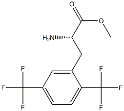 METHYL (2S)-2-AMINO-3-[2,5-BIS(TRIFLUOROMETHYL)PHENYL]PROPANOATE 结构式