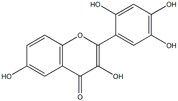 3,6,2',4',5'-PENTAHYDROXYFLAVONE 结构式