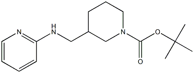 1-BOC-3-(PYRIDIN-2-YLAMINOMETHYL)-PIPERIDINE 结构式