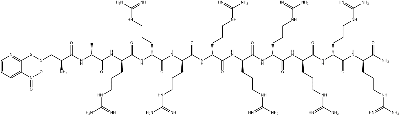 C(NPYS)RRRRRRRRR-NH2 结构式