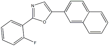 2-(2-FLUOROPHENYL)-5-(2-NAPHTHYL)-OXAZOLE 结构式