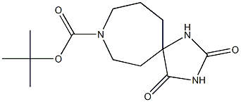8-Boc-1,3,8-triaza-spiro[4.6]undecane-2,4-dione 结构式