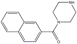 1-(2-NAPHTHOYL)PIPERAZINE 结构式