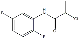 2-氯-N-(2,5-二氟苯基)丙酰胺 结构式