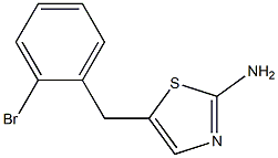 5-(2-BROMOBENZYL)-1,3-THIAZOL-2-AMINE 结构式