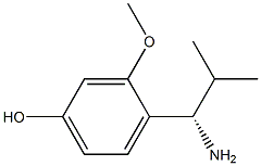 4-((1S)-1-AMINO-2-METHYLPROPYL)-3-METHOXYPHENOL 结构式
