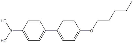 4-(4-Pentyloxyphenyl)benzeneboronic acid 结构式