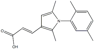 (2E)-3-[1-(2,5-DIMETHYLPHENYL)-2,5-DIMETHYL-1H-PYRROL-3-YL]ACRYLIC ACID 结构式