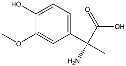 (2R)-2-AMINO-2-(4-HYDROXY-3-METHOXYPHENYL)PROPANOIC ACID 结构式