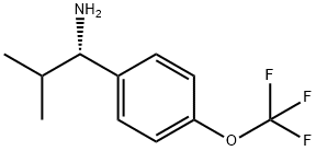 (1S)-2-Methyl-1-[4-(trifluoromethoxy)phenyl]propylamine 结构式