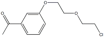 1-(3-[2-(2-CHLORO-ETHOXY)-ETHOXY]-PHENYL)-ETHANONE 结构式