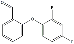 2-(2,4-二氟苯氧基)苯甲醛 结构式