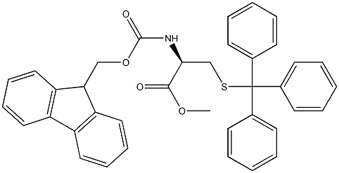 FMOC-CYS(TRT)-OME 结构式