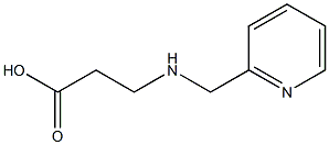 3-[(Pyridin-2-ylmethyl)amino]propanoic acid 结构式
