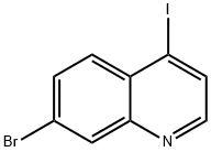 7-溴-4-碘喹啉 结构式