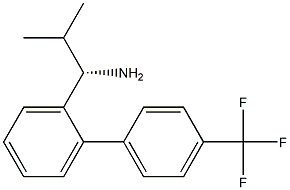 (1S)-2-METHYL-1-(2-[4-(TRIFLUOROMETHYL)PHENYL]PHENYL)PROPYLAMINE 结构式