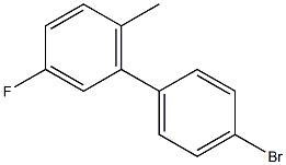 4-BROMO-3'-FLUORO-6'-METHYLBIPHENYL 结构式