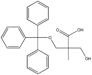 2-(TRIPHENYLMETHOXYMETHYL)-2-HYDROXYMETHYLPROPIONIC ACID 结构式