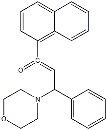 3-MORPHOLIN-4-YL-1-NAPHTHALEN-1-YL-3-PHENYL-PROPENONE 结构式