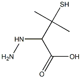 2-HYDRAZINO-3-MERCAPTO-3-METHYL-BUTYRIC ACID 结构式