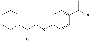 1-[4-(2-MORPHOLIN-4-YL-2-OXOETHOXY)PHENYL]ETHANOL 结构式