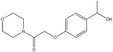 1-[4-(2-Morpholin-4-yl-2-oxoethoxy)phenyl]ethanol 结构式