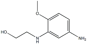 2-METHOXY-N-(2-HYDROXYETHYL)-5-AMINO ANILINE 结构式