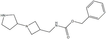 (1-PYRROLIDIN-3-YL-AZETIDIN-3-YLMETHYL)-CARBAMIC ACID BENZYL ESTER 结构式