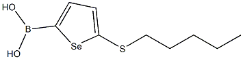 5-PENTYLTHIOSELENOPHENE-2-BORONIC ACID 结构式
