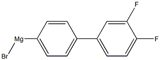 4-(3,4-DIFLUOROPHENYL)PHENYLMAGNESIUM BROMIDE 结构式
