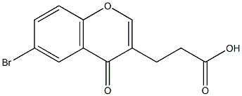 6-BROMOCHROMONE-3-PROPIONIC ACID 结构式